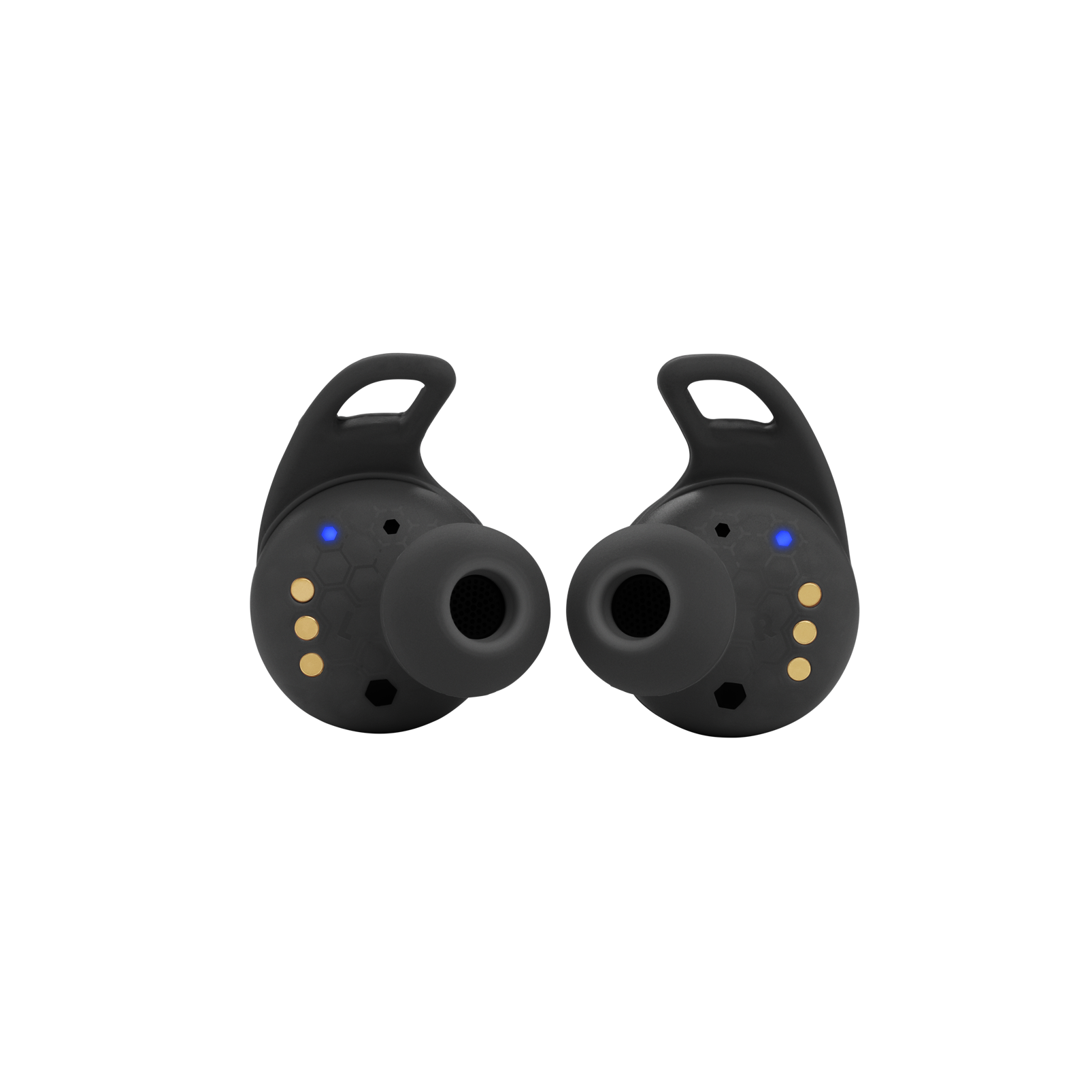 JBL Reflect Flow Pro - Black - Waterproof true wireless Noise Cancelling active sport earbuds - Back